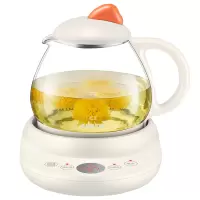 苏泊尔(SUPOR)养生壶 煮茶器 煮茶壶加厚玻璃1.5L电水壶电热水壶花茶壶电茶壶 0.8L带滤网-小巧