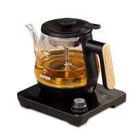 苏泊尔养生壶煮茶器家用多功能茶艺煮茶壶办公室小型花茶壶养身 黑色