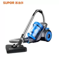 苏泊尔吸尘器手持式家用小型大吸力可拆洗手持式强力大功率吸尘机 蓝色