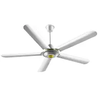 艾美特(AIRMATE)吊扇1.2米1.4米48吋56吋三叶五叶全新升级大风力商用工业扇楼顶扇 五叶1.4米
