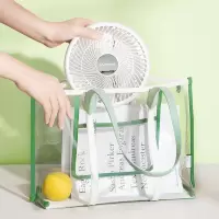 艾美特(Airmate) USB可充电折叠五叶电风扇/直流变频迷你便携落地扇/无线可伸缩户外台地两用风扇 台地两用折叠小
