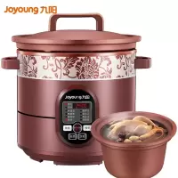 九阳(Joyoung)电炖锅电炖盅4L大容量紫砂 预约家用电砂锅 陶瓷煮粥煲汤锅
