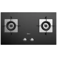 美的(Midea)燃气灶天然气家用灶具5.0KW大火力不锈钢面板一级能效台嵌两用双眼灶 [天然气]4.5kw+瞬时点火
