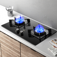 美的(Midea) 燃气灶 家用 5.0KW大火力 不锈钢面板 台嵌两用 双灶 [厨神灶]5.0KW大火力天然气