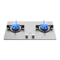 华凌(WAHIN)家用燃气灶 双灶台式嵌入式两用4.5KW大火力燃气炉灶具 4.5KW不锈钢面板-液化气