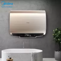 美的(Midea)50升纤薄双胆扁桶热水器2200W速热智能家电热水器 3.2KW10倍增容系列 60升