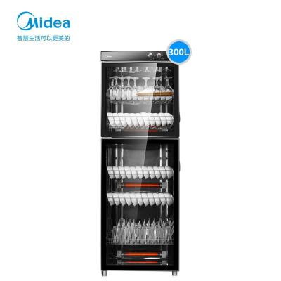 美的(Midea)消毒柜家用立式 大容量保洁柜 300L厨房饭店餐厅碗筷碗柜 300L商用大容量双层消毒柜