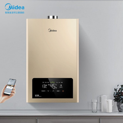 美的 Midea 12升水气双调智能家电恒温APP遥控 自动变升多重安防 LED大屏燃气热水器 [水气双调]开机自检 1