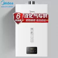 美的(Midea)16升燃气热水器天然气 全面易清洁面板 双智控恒温磁化净水智能家电APP控制炫彩款 [液化气款]精控恒