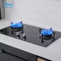 美的 Midea 燃气灶 家用台嵌两用 双灶(天然气) [猛火灶]4.2KW火力W10天然气