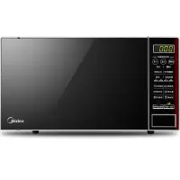 美的(Midea)M1-L202B 家用快捷微波炉 平板加热一键启动 多角度反射内胆 20升 黑色