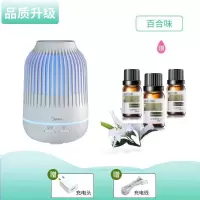 美的(Midea)usb加湿器迷你家用卧室宿舍车载空调房学生香薰精油小型 2020品质款+[三瓶百合+USB线+插头