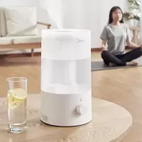 美的(Midea)加湿器家用小型卧室喷雾器空气净化器孕妇婴儿空调伴侣 白色