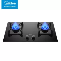 美的(Midea)大开孔大底壳燃气灶双灶5.0大火力可调支架Q310家用台嵌两用灶具双灶台[天然气] 燃气灶 [天然气]