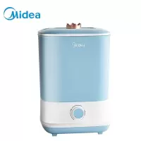 美的(Midea)奶瓶消毒器带烘干多功能高温蒸气消毒盒锅奶瓶玩具9.5升大容量消毒柜机械款紫色MI-MYXE103 [旋