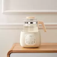 美的(Midea)婴儿蒸汽消毒器奶瓶烘干 9.5L消毒蒸煮二合一消毒柜 大白MYXEasy201 [12大功能养生壶]黄