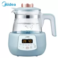 美的(Midea)婴儿蒸汽消毒器奶瓶烘干 9.5L消毒蒸煮二合一消毒柜 大白MYXEasy201 [经典款]小皇冠调奶器