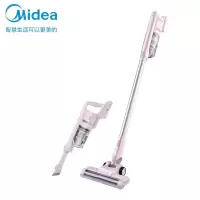 美的(Midea)手持除螨吸尘器家用车载大吸力立式吸尘器持久续航除螨除 无线充电P2 粉色