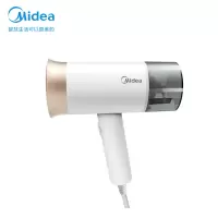 美的(Midea)挂烫机家用1400W大功率烫衣机小型便携可折叠大烫板蒸汽熨斗学生宿舍平挂两用熨烫机 白金色