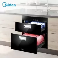 美的(Midea)消毒柜家用 嵌入式 消毒碗柜 厨房餐具 碗筷 紫外线消毒嵌入式消毒柜 100K03 100Q33