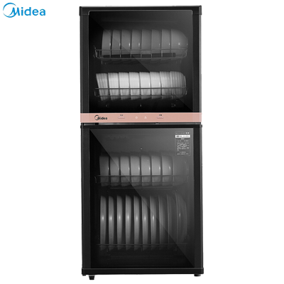 美的(Midea)消毒柜家用立式 二星中温消毒碗柜碗筷 小型94L/77L双层立柜XC66/XC65 XC66[94L大