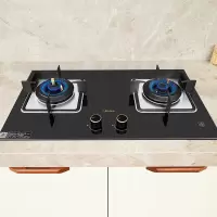 美的(Midea)燃气灶 防干烧天然气灶 家用双灶 煤气灶 4.5KW大火力猛火灶 台嵌两用 [智能防干烧]4.5KW灶