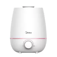美的(Midea)空气加湿器卧室 办公室 轻音加湿补水 广口上加水易清洁 缺水保护 4L大容量 白色