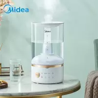 美的(Midea)空气加湿器卧室 办公室轻音加湿补水 巴氏杀物理除 广口上加水 透明水箱易清洁 SCK-3Q40