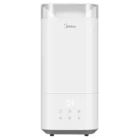 美的(Midea)空气加湿器卧室家用桌面智能恒湿办公室加水香薰机银离子水箱 4L大容量 白色