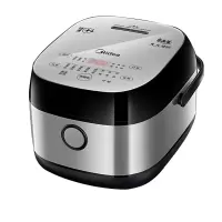 美的(Midea)电饭煲纤V电饭锅4L智能全自动预约IH电磁加热家用多功能养生 3L太空银