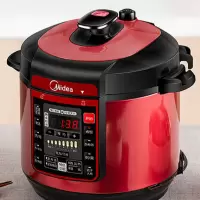 美的电压力锅家用6L升双胆智能高压锅1饭煲2正品3特价4-8人 [6L]玛莎拉红