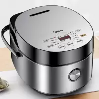 美的电饭煲家用电饭锅智能多功能正品4-6-8人5L升大容量 太空银