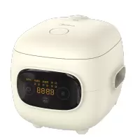 美的(Midea)1.2L家用迷你智能电饭煲1-2人大眼萌电饭煲 姜黄色