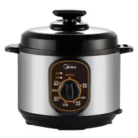 美的(Midea)电压力锅4L容量家用机械版旋钮控制电压力锅高压锅 4L容量