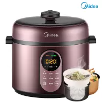 美的(Midea)电压力锅家用高压锅5升双胆大容量家用智能预约电高压锅 紫罗兰