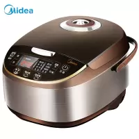 美的(Midea)电饭煲家用5-6人电饭锅5L大容量智能气动涡轮防溢锅金属机身