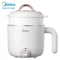 美的(Midea)智能电煮锅电蒸锅电热锅火锅锅多功能锅电锅宿舍0.8L小锅煮面泡面锅 [0.8L]上蒸下煮 适用1-2人