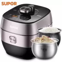 苏泊尔(SUPOR)电压力锅 鲜呼吸 IH电磁加热 精钢球釜内胆中途加菜智能预约5L高压锅 智能预约触控