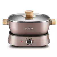 苏泊尔(SUPOR)电火锅 5L升 多功能锅多用途锅家用分体式可拆洗电热锅电煮锅烤肉锅不沾电炒锅小 5升
