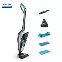 飞利浦(PHILIPS)手持吸尘器家用立式湿拖一体机充电式持久续航FC6405升级版可除螨 FC6409/81