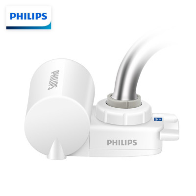 飞利浦(PHILIPS)水龙头净水器家用水龙头过滤器 厨房自来水过滤器净水机 WP3828一机四芯套装(含附件) [进口