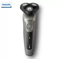 飞利浦(PHILIPS)电动剃须刀 刮胡刀电动胡须刀 电动进口三刀头 净剃新5系男士剃须刀 S5366/04蓝色 金属灰