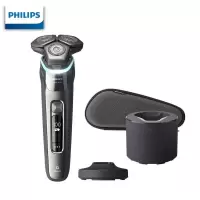 飞利浦(PHILIPS)电动剃须刀9系智能光感配清洁器刮胡刀S9000礼盒装[敏感肌适用] 高端9系动态感应 高配清洁