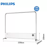 飞利浦(PHILIPS)踢脚线取暖器暖风机电暖器家用电暖气片移动地暖大面积对流浴室防水暖气机干衣机 AHR4144WKS