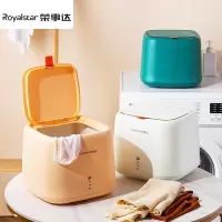 荣事达折叠洗衣机内衣内裤洗袜子神器迷你杀菌小型消毒懒人便携式 奶茶色[蓝光照射+触控按钮]