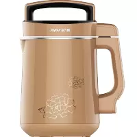 九阳(Joyoung)大容量豆浆机破壁免滤1.6升L家用双预约温度时间多功能豆浆机米糊机 咖啡色 1.3L-1.6L