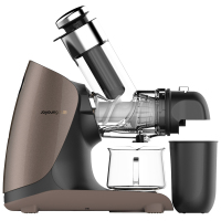 九阳(Joyoung)榨汁机渣汁分离家用大口径电动卧式原汁机果汁机加赠真空随行杯 褐色