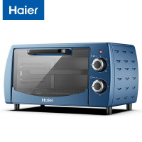 海尔(Haier)电烤箱家用迷你小型10L容量机械操控多功能双层烤架可视窗口烘赔蛋糕烤箱 K-1002A升级版