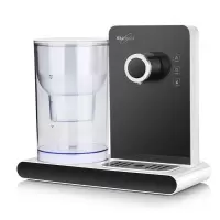 美国惠而浦(whirlpool)即热式饮水机家用迷你小型速热台式电热水壶冲奶机桌面茶吧机办公室热水机 黑色-带过滤(3L