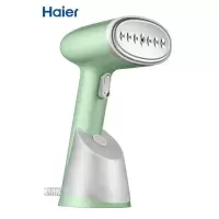 海尔(Haier)手持小型挂烫机家用小型蒸汽电熨斗烫衣机差旅迷你便携式学生宿舍熨烫机 晨荷绿升级款HY-GW2502A